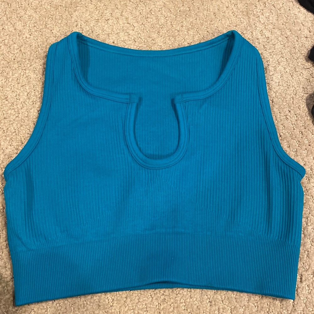 Turquoise Sports Bra